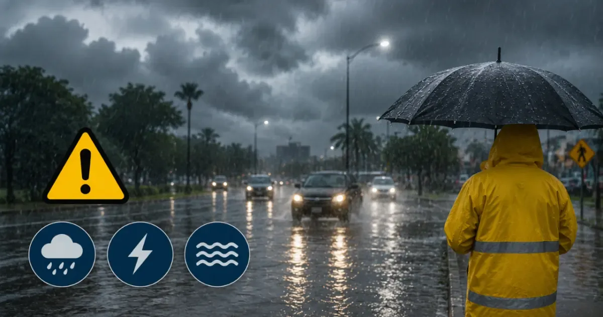 La combinación de fenómenos meteorológicos genera riesgos de inundaciones y granizo.