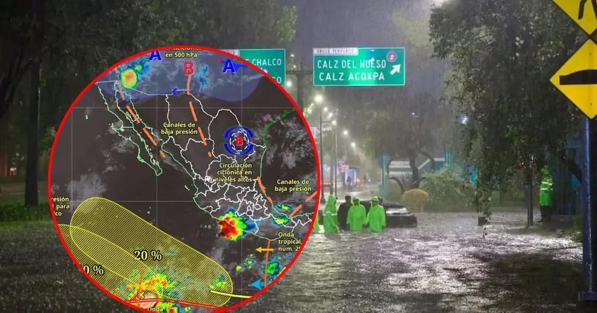 El monzón mexicano traerá mal tiempo a varias entidades y calor extremo al noroeste.