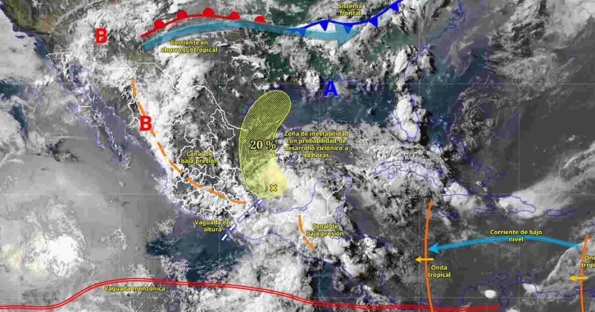 El pronóstico meteorológico anticipa un contraste marcado entre precipitaciones y altas temperaturas en diversas regiones del país.
