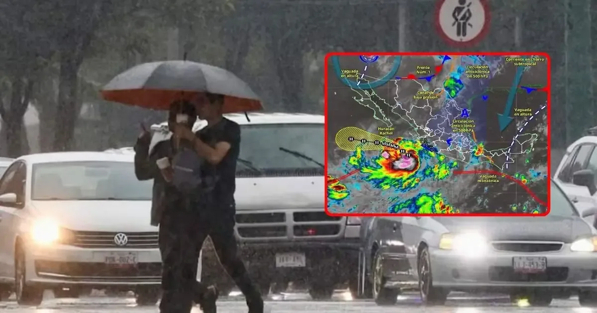 El huracán Rachel trae riesgos de inundaciones y vientos fuertes en varias regiones del país.