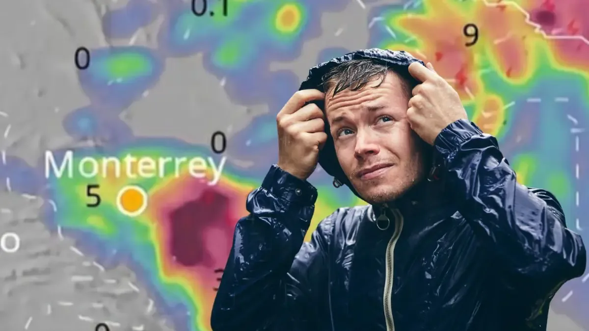 La presencia de un canal de baja presión provocará chubascos y tormentas eléctricas en la región.