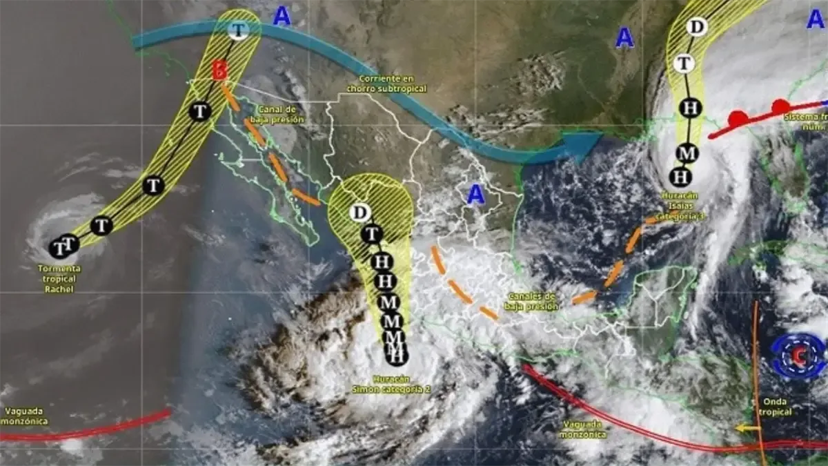 Se pronostican fuertes lluvias en varias entidades, afectando municipios y posibles inundaciones.