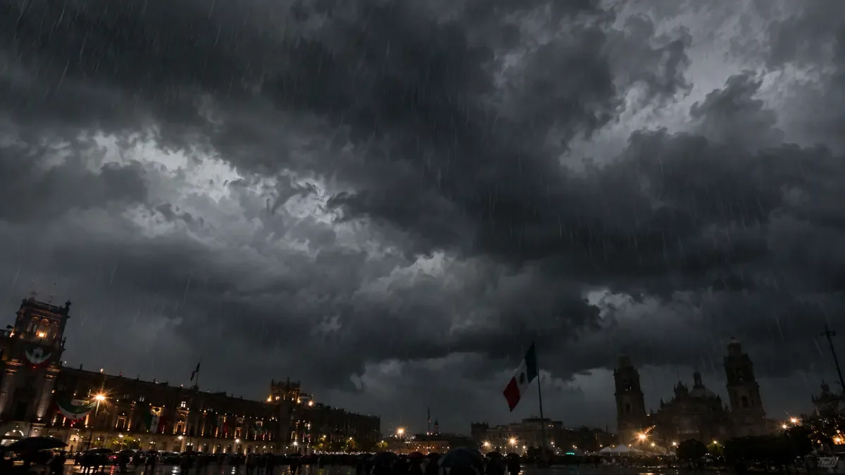 Las condiciones meteorológicas podrían impactar la celebración del Grito en diferentes estados mexicanos.