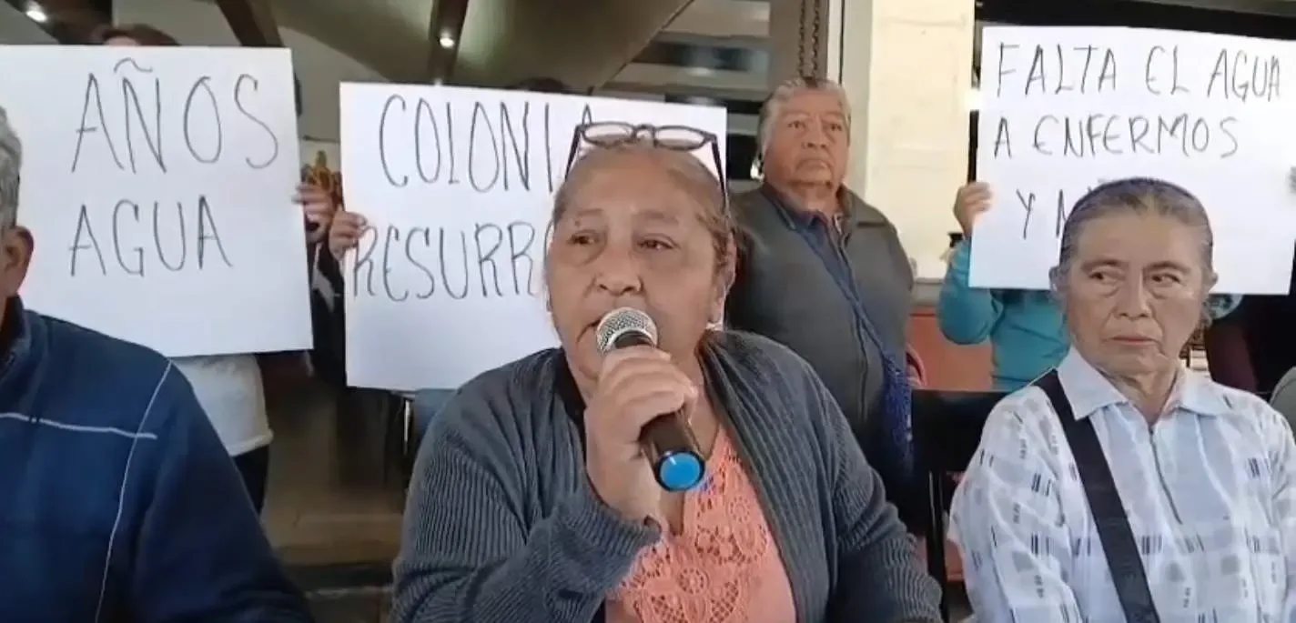Los habitantes de la colonia Resurrección llevan 40 años sin acceso a agua potable.