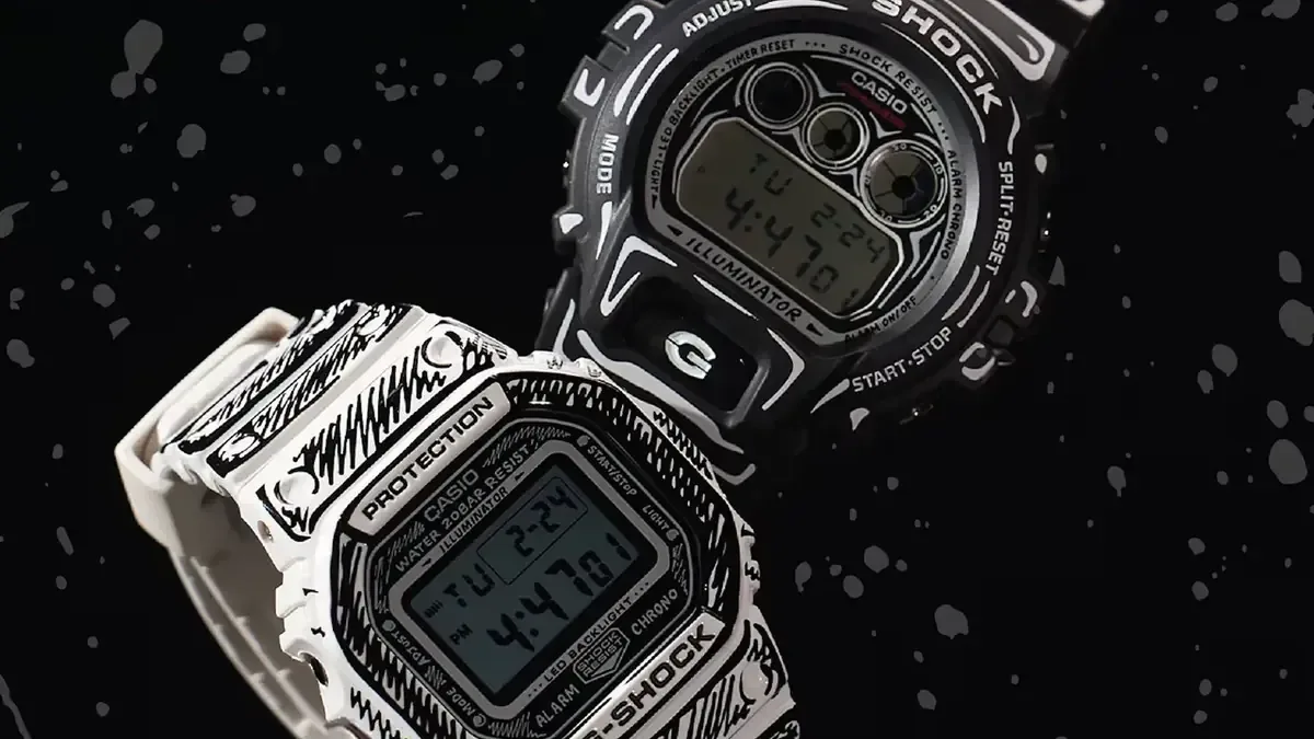 Los nuevos modelos de Casio presentan un diseño que evoca dibujos de cómic, fusionando el arte urbano con la tecnología relojera.