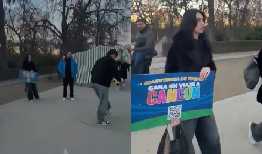 Los participantes compiten en el Parque del Retiro durante la Feria Internacional de Turismo.