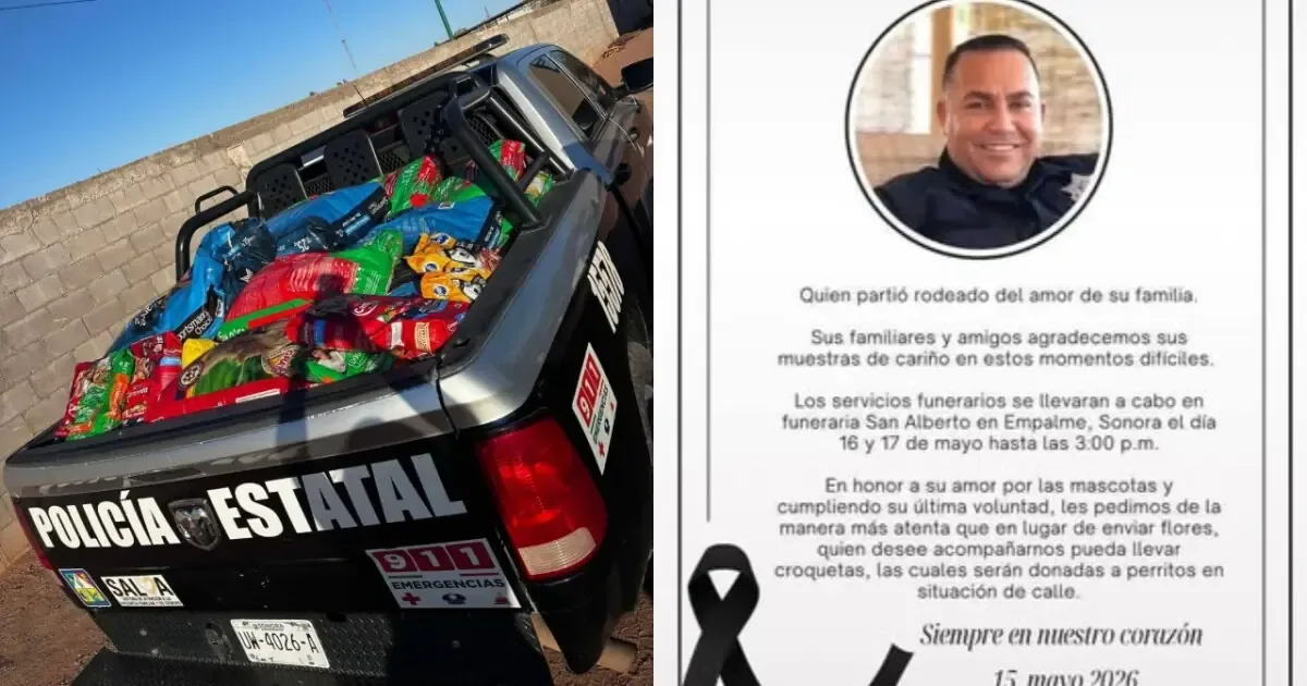 Rubén Ríos pide alimento para animales en lugar de flores en su funeral.