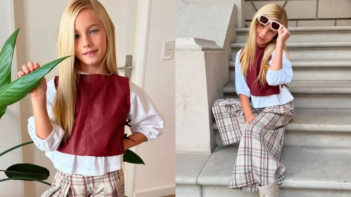 La modelo aclaró que su hija aprendió a maquillarse observándola.