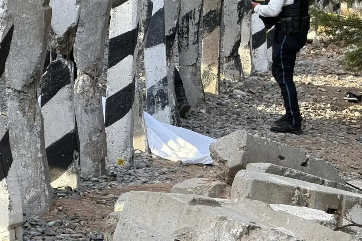Lugar del trágico accidente en la Colonia Constitución tras el choque con el tren.
