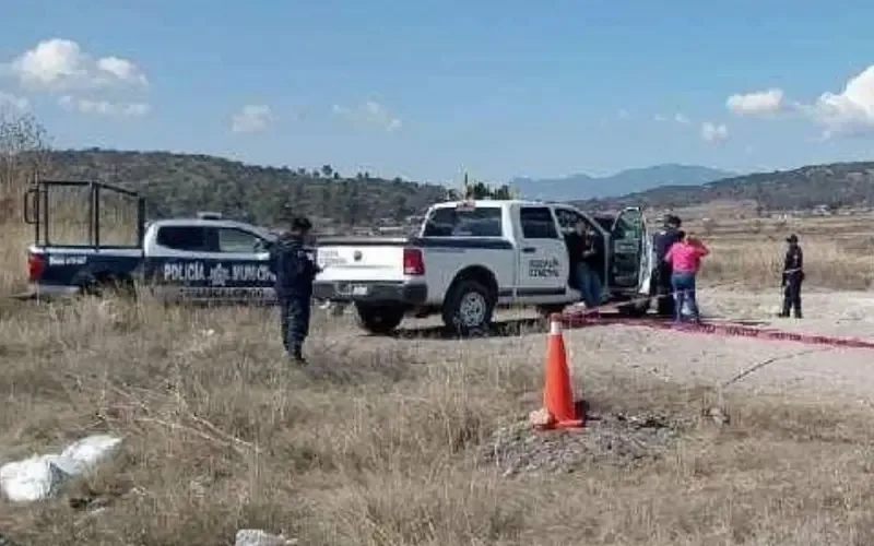 Lugar donde fue encontrado el hombre asesinado cerca del Templo de Cristo Rey.