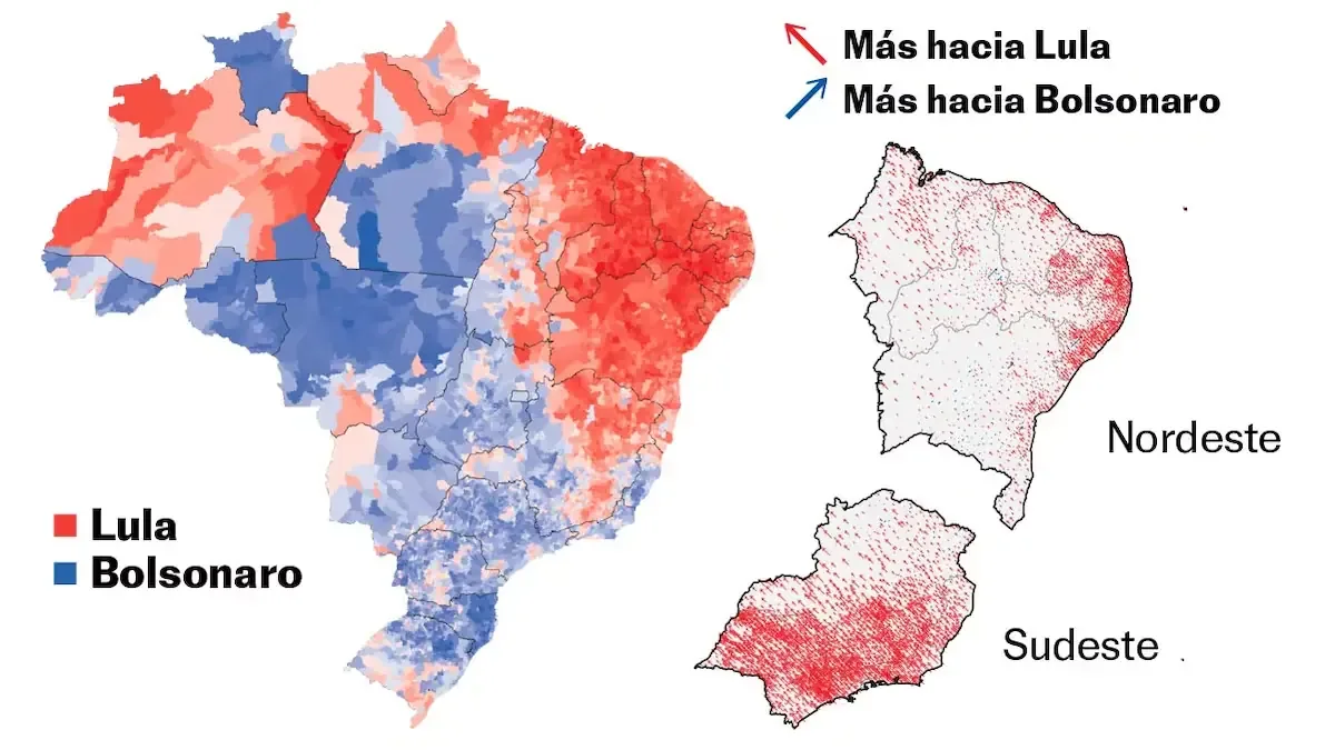 Lula da Silva se convierte en presidente por cuarta vez, destacando el apoyo en grandes ciudades.