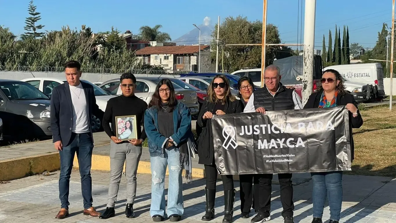 Luz María Montiel durante la audiencia por el fatal accidente en Vía Atlixcáyotl.