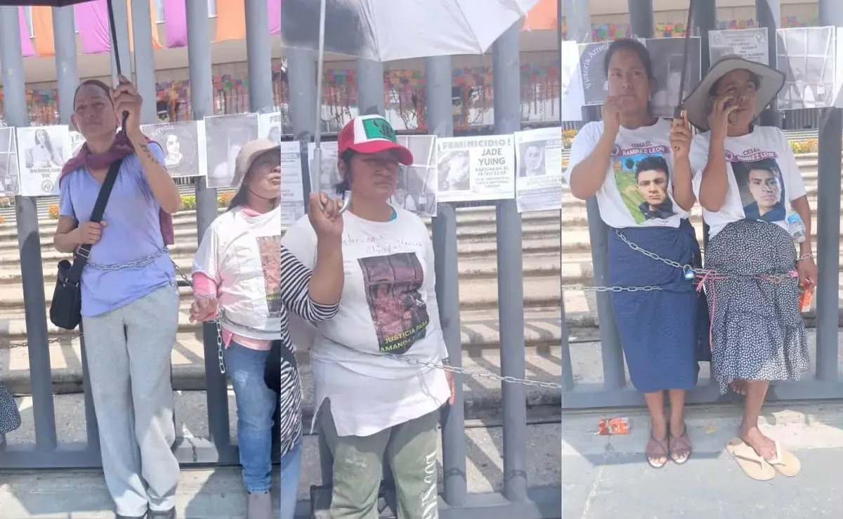 Familias de desaparecidos y víctimas de feminicidio reclaman respuestas del Fiscal estatal.