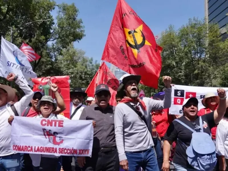 La CNTE intensifica sus protestas en la Ciudad de México a solo días del evento deportivo.
