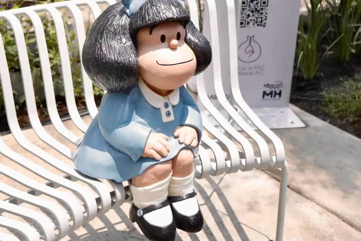 La famosa niña de Quino representa un mensaje de unidad y amor en el Mundial de Fútbol.