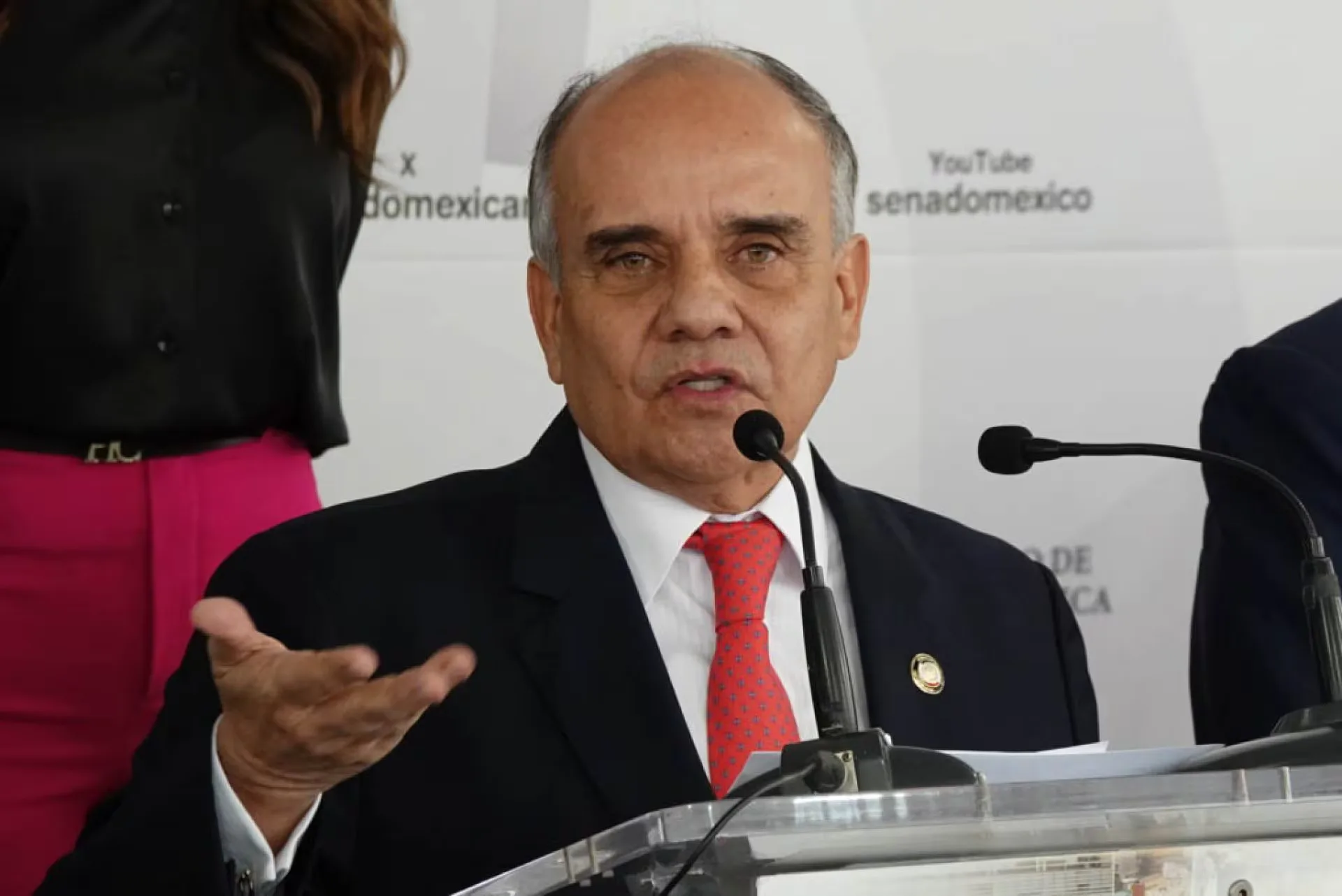 "Manuel Añorve durante la Reunión Plenaria del PRI donde emitió sus críticas."