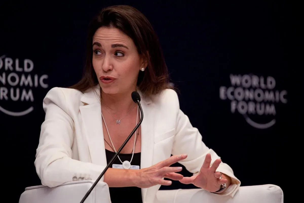 María Corina Machado en su encuentro con Donald Trump en la Casa Blanca.