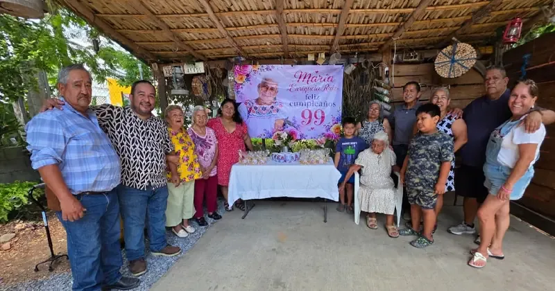 La longeva partera de 99 años es un símbolo de la comunidad de Fuerte de Portes Gil en Tamaulipas.