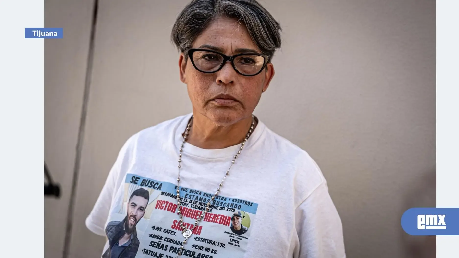 María Lourdes exige justicia por la desaparición de su hijo en Tijuana.