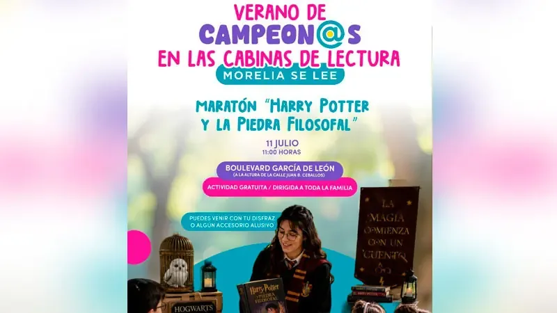 SeCultura Morelia organiza un evento familiar para fomentar la lectura.