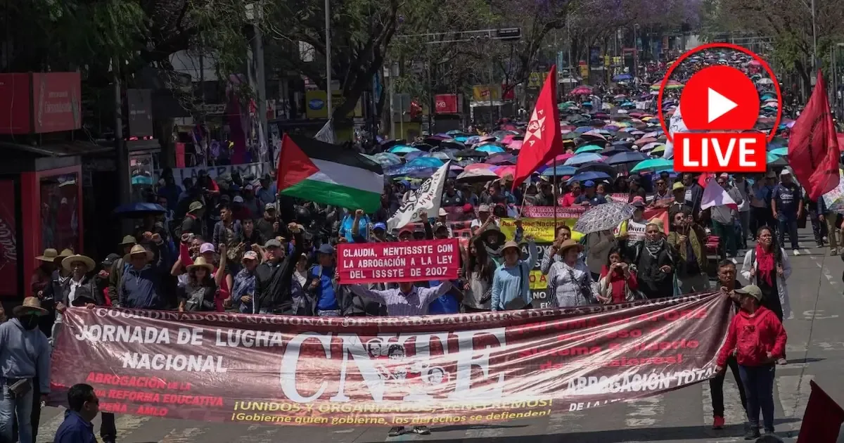La CNTE exige cambios en la legislación educativa y salarios justos a través de movilizaciones en la capital mexicana.