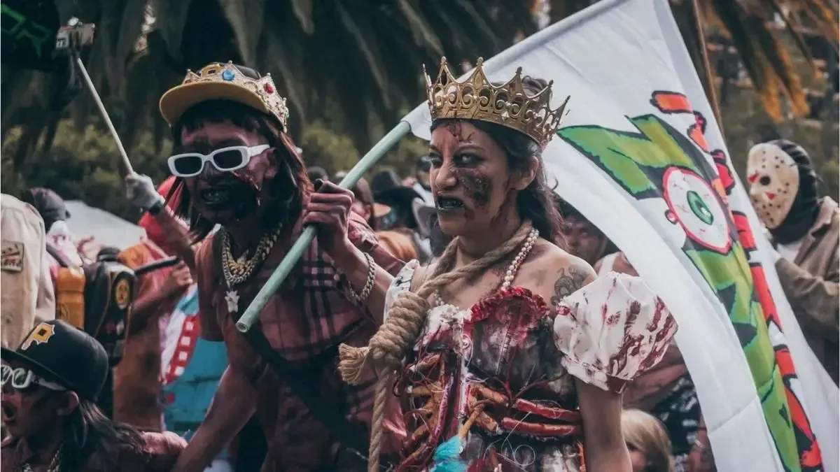 La Marcha Zombie 2026 busca concientizar y reunir donaciones para bancos de alimentos.