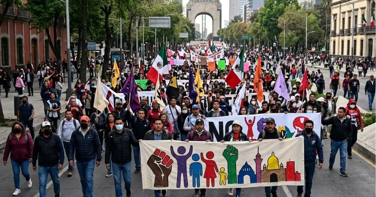Trabajadoras sexuales y la CNTE lideran las acciones de protesta en la capital.