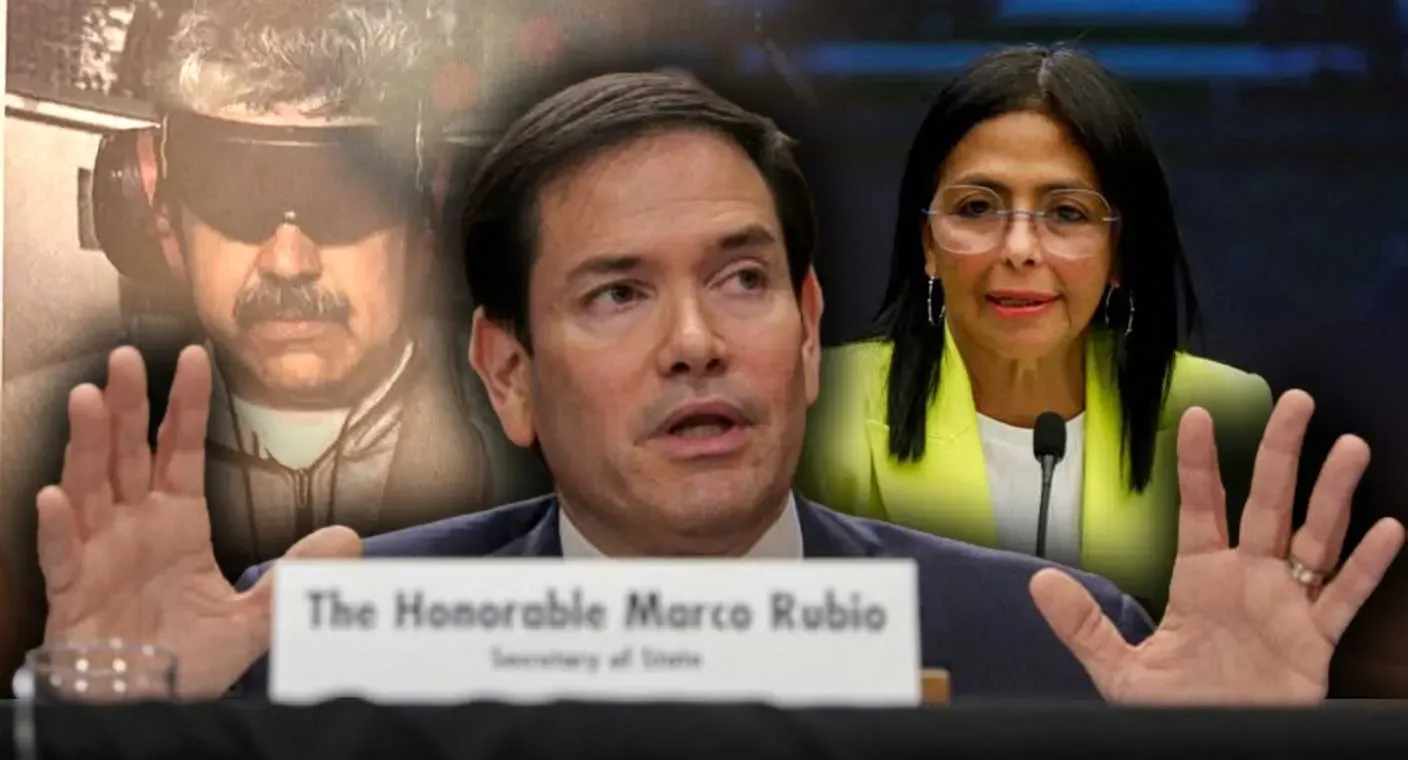 Marco Rubio durante su audiencia ante el Senado sobre la situación en Venezuela.
