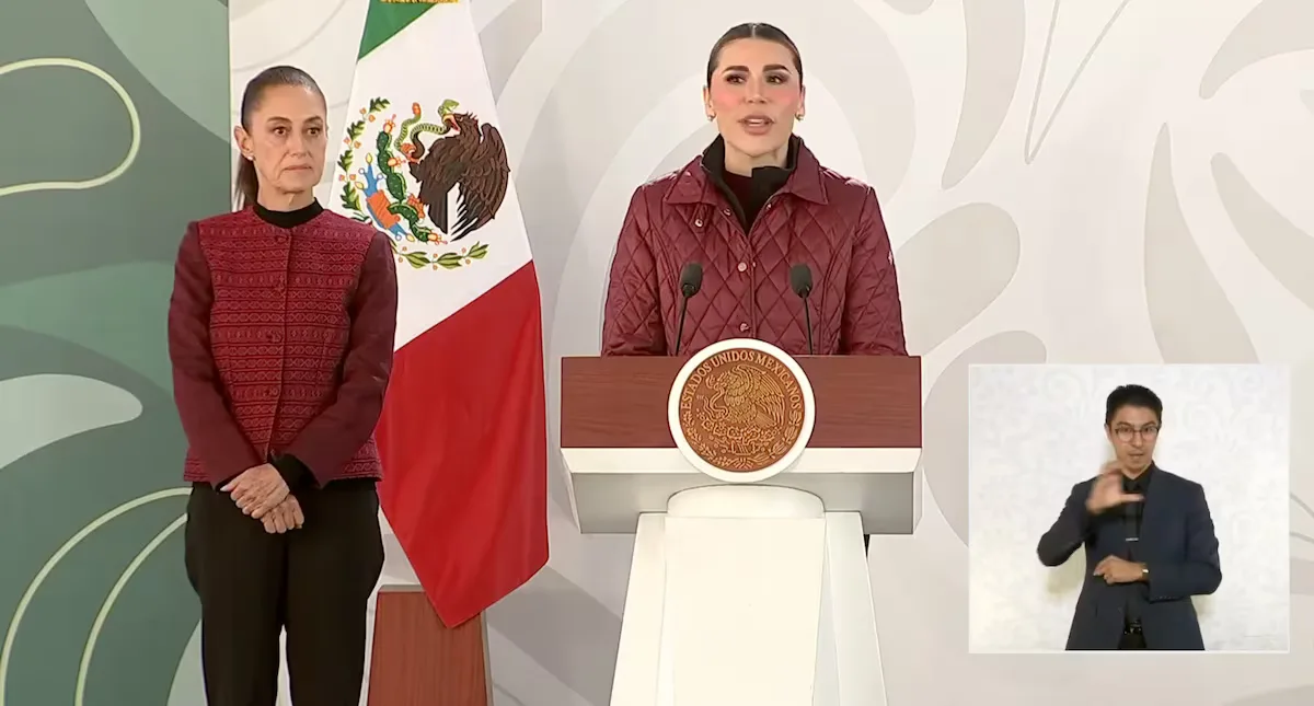 Marina del Pilar Ávila Olmeda da datos sorprendentes sobre seguridad en Baja California.