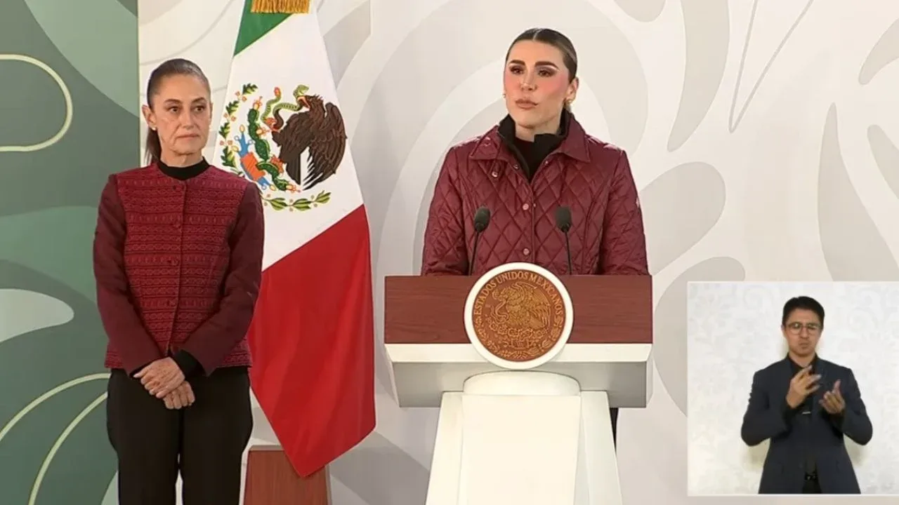 Marina del Pilar Ávila Olmeda presenta resultados de seguridad en Baja California.