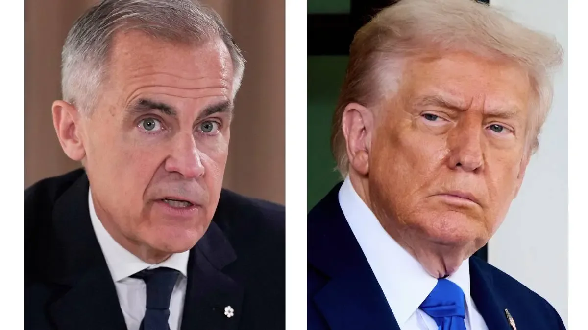 Mark Carney durante una declaración sobre comercio en Ottawa.