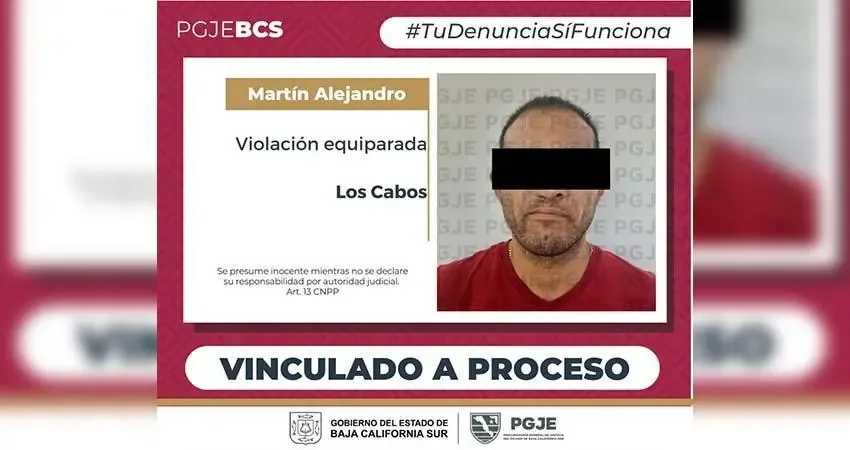 Martín Alejandro “N” en la sala de audiencias por caso de violación.