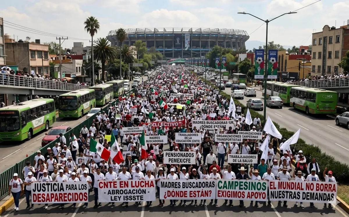 Activistas planean una manifestación pacífica durante la inauguración del Mundial 2026.