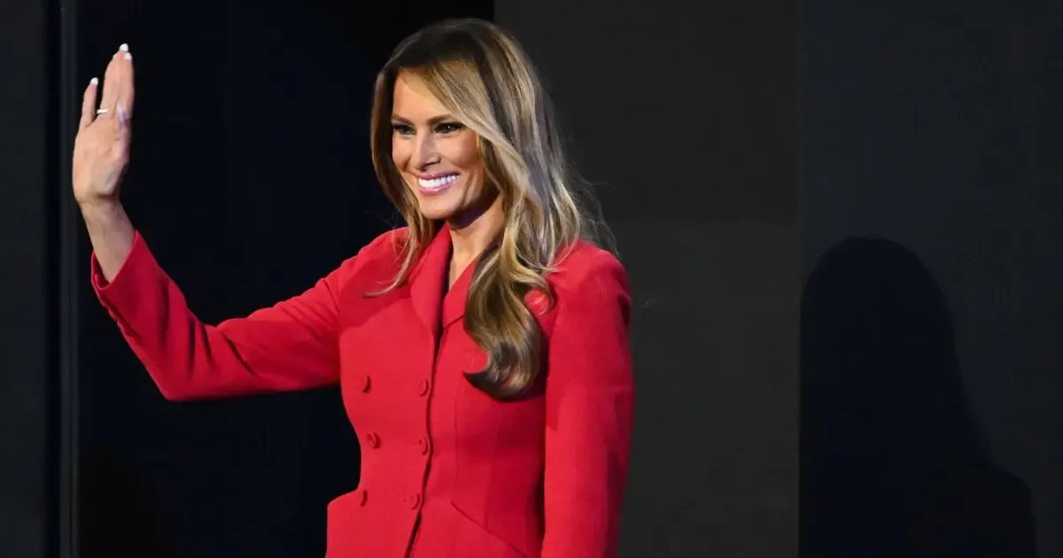 Melania Trump durante la proyección de su documental en la Casa Blanca.