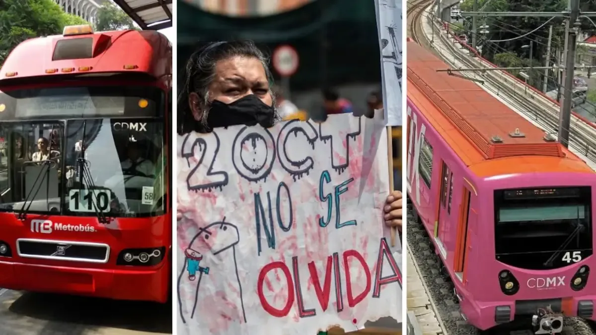 La marcha conmemorativa del 2 de octubre afectará el servicio de transporte en la capital.