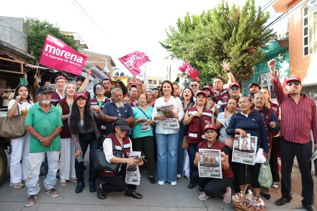 Fabiola Alanís resalta logros del gobierno federal en Michoacán, enfatizando la importancia del cuidado de derechos.