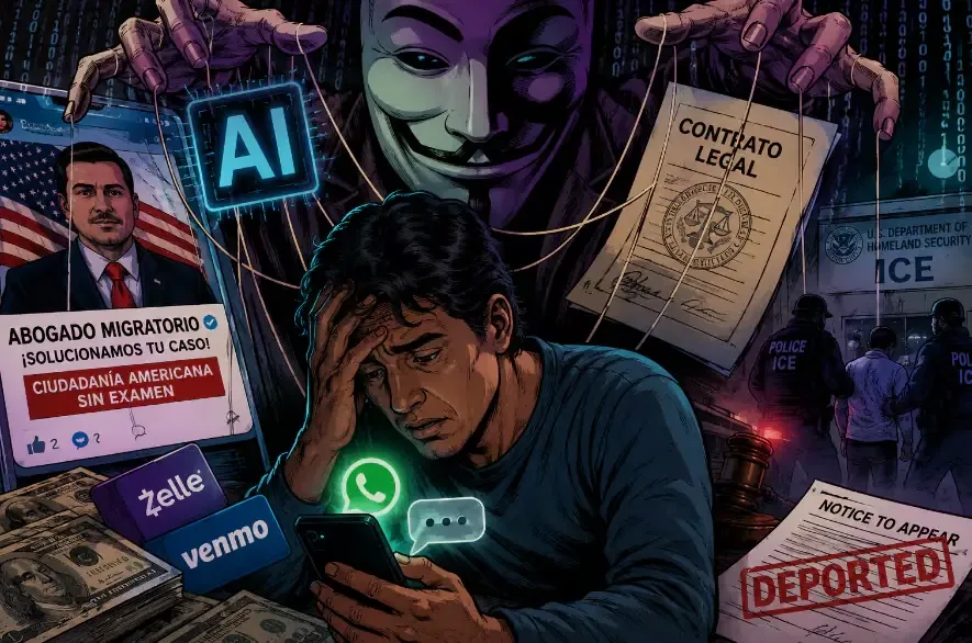 Los fraudes con tecnología afectan a migrantes que buscan regularizar su estatus legal.