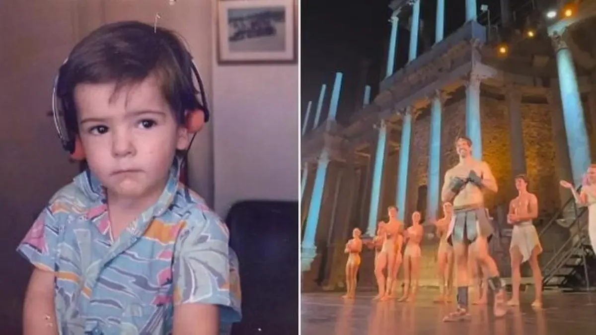 El actor estrena 'Spartacus' en Mérida, combinando teatro y danza.