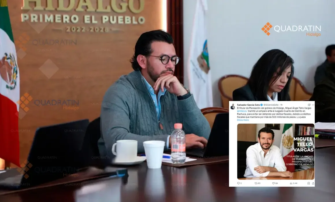 Miguel Tello Vargas, secretario de Planeación del Gobierno de Hidalgo.