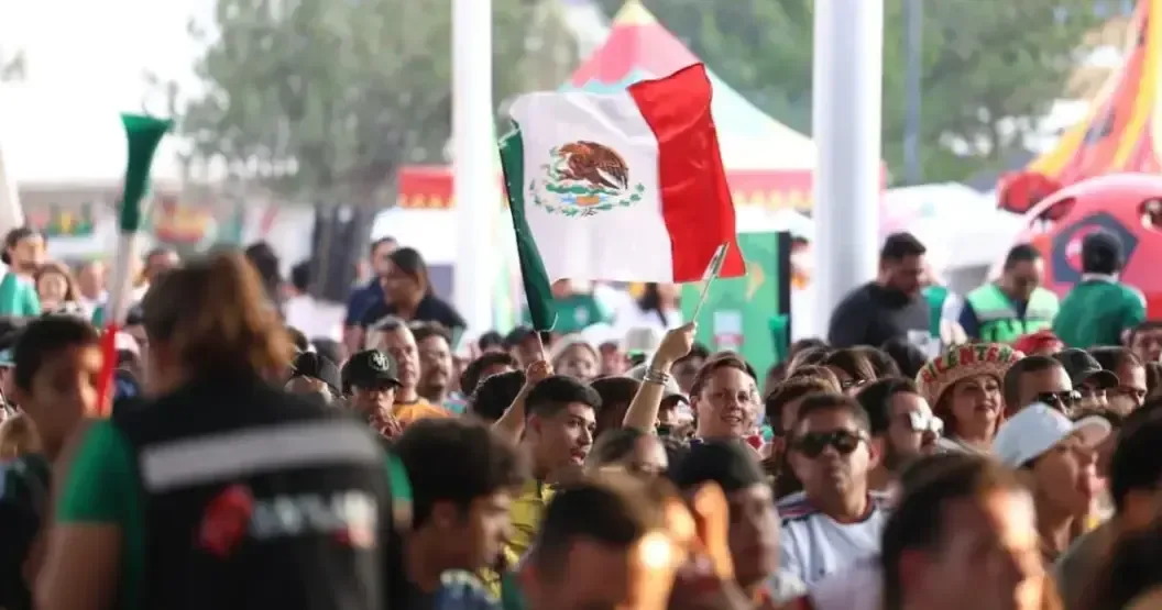 La afición se reunió en un ambiente festivo tras el triunfo del equipo nacional contra Chequia.