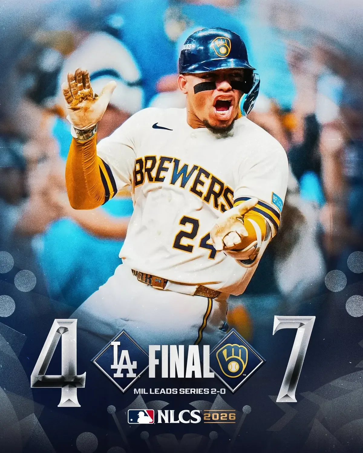 Milwaukee busca su segundo banderín en la Liga Nacional tras la victoria en el juego dos.