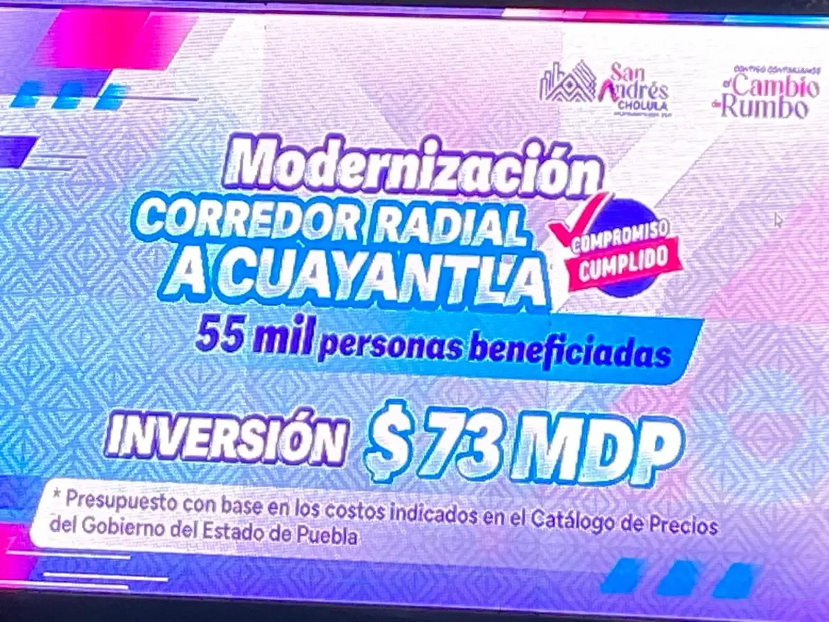 La renovación del Corredor Radial mejorará la infraestructura vial y servirá a más de 154 mil residentes.