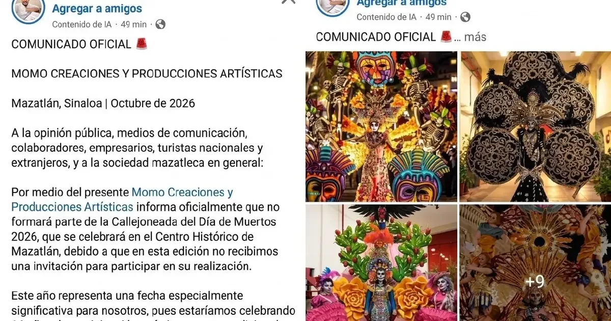 La productora artística no recibió invitación para participar en este evento tradicional del puerto sinaloense.