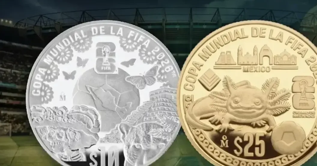 Banxico lanzará monedas de oro y plata para celebrar el Mundial de futbol; una pieza única para coleccionistas.
