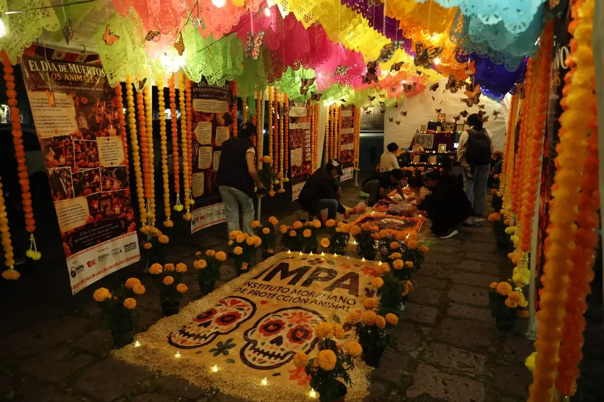 El altar busca homenajear a los animales de compañía y promover una cultura de respeto y protección.