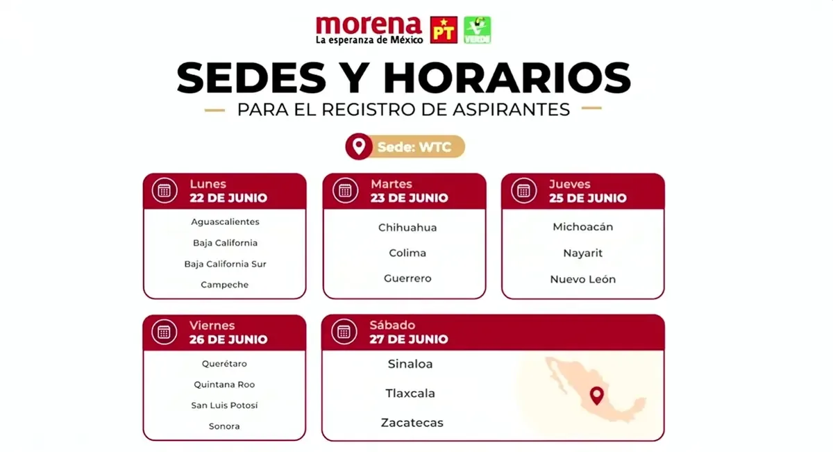 El proceso electoral de 2027 comenzará con el registro el 22 de junio.