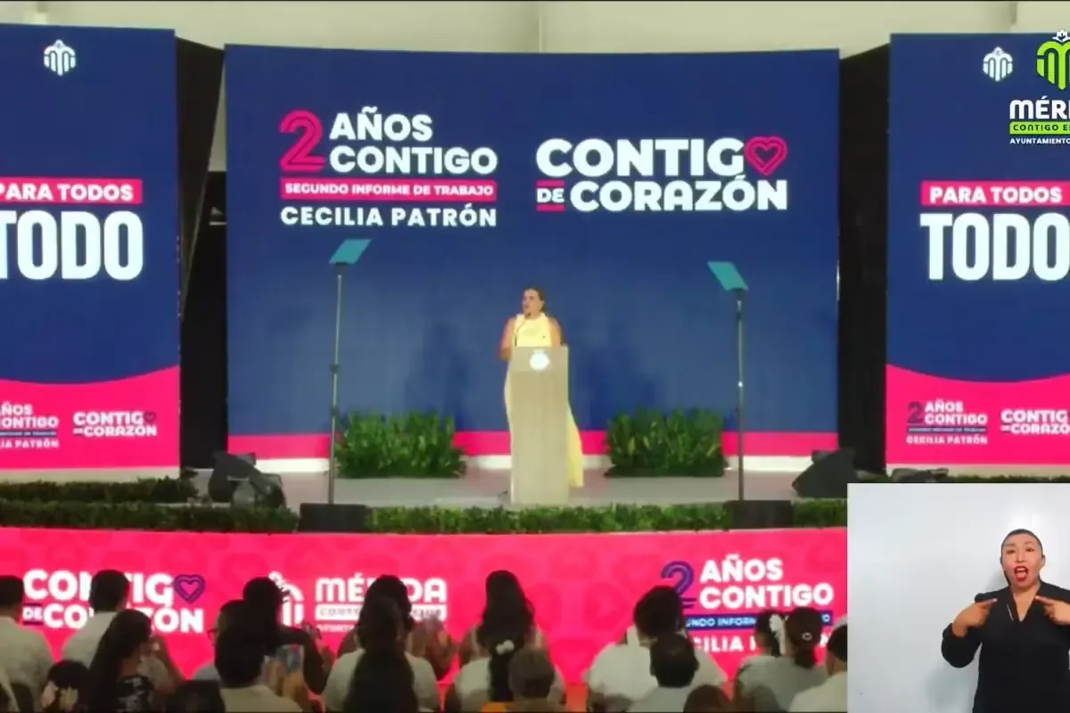 La alcaldesa presentó logros en infraestructura, bienestar social y economía local.