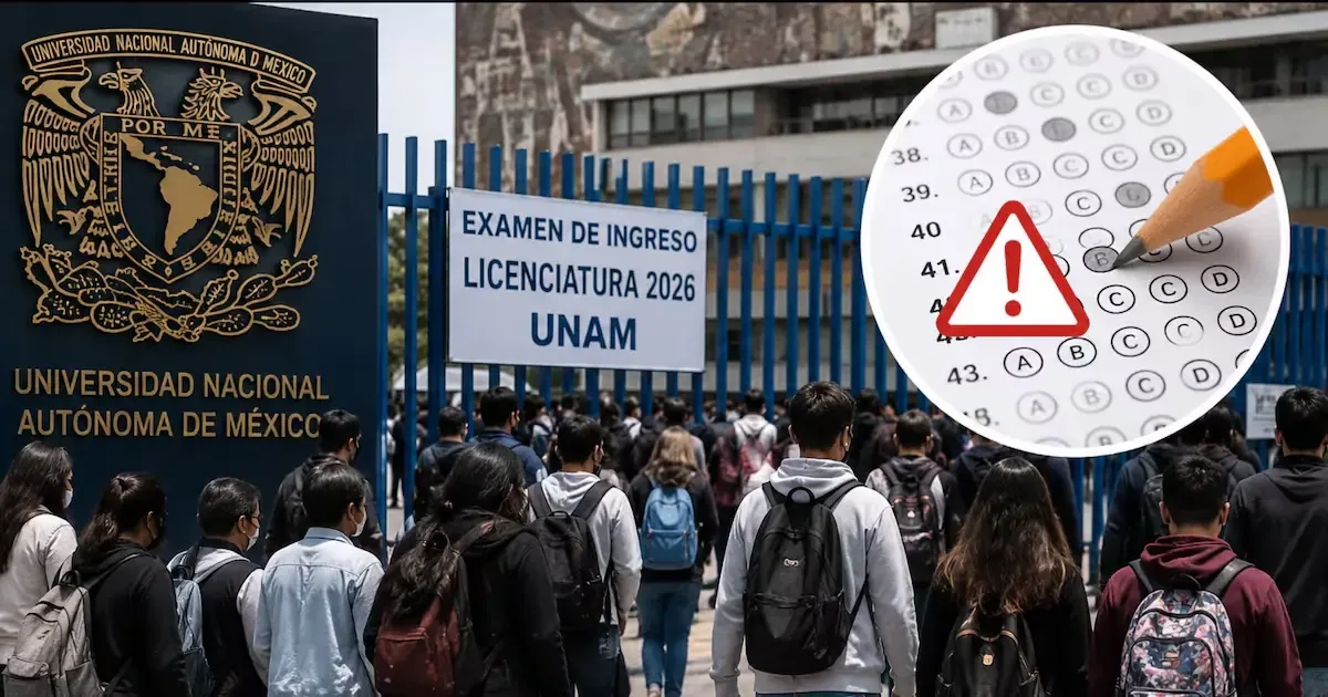 La UNAM implementa un examen de control presencial debido a irregularidades detectadas en el proceso en línea.