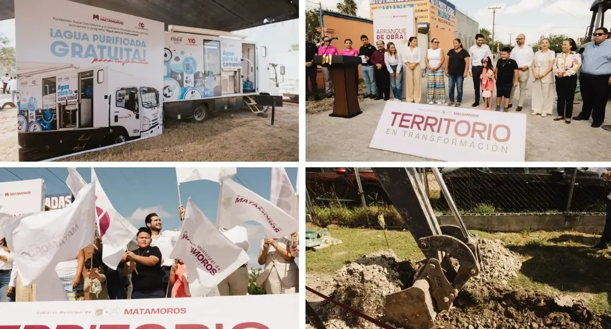 La iniciativa busca mejorar el acceso al agua potable en Matamoros y apoya a diversas colonias del municipio.