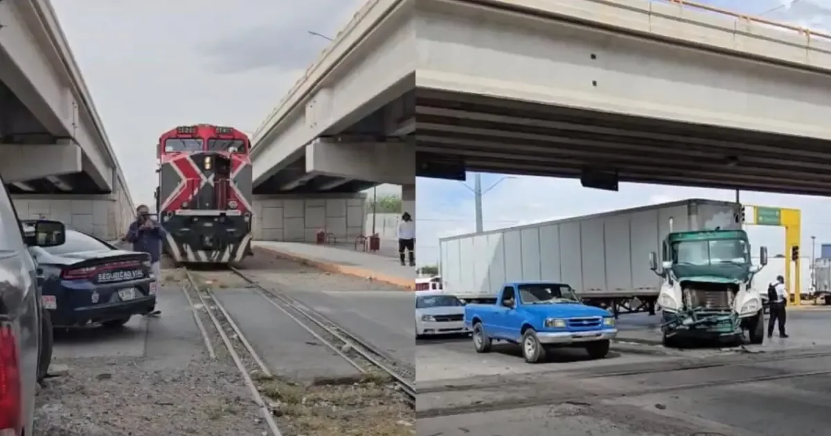 Un choque registrado en Ciudad Juárez revela falencias en señalización del cruce ferroviario.